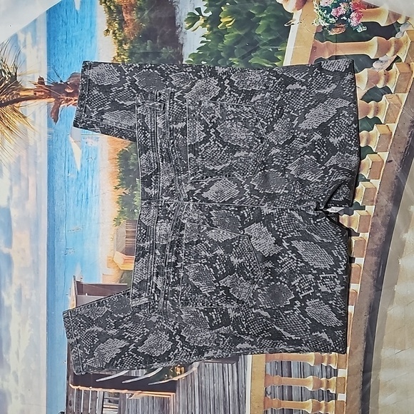 Wit‎ & Wisdom Animal Print High Waist Jeans Size 10P Petite - Picture 5 of 5